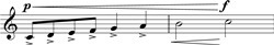 0140 Crescendo mit kurzen Tönen